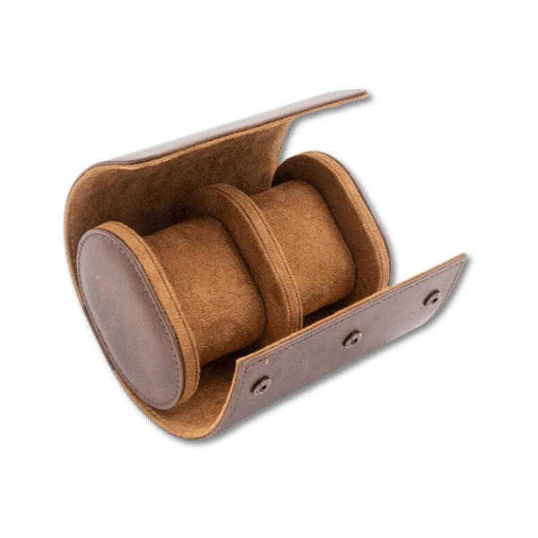 Travel Case 2 Watches - front view | The Golden Mods