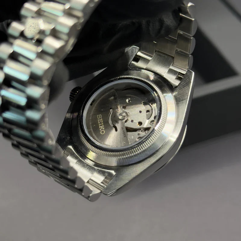 Seikodate Arabic Sky Blue - side profile | The Golden Mods