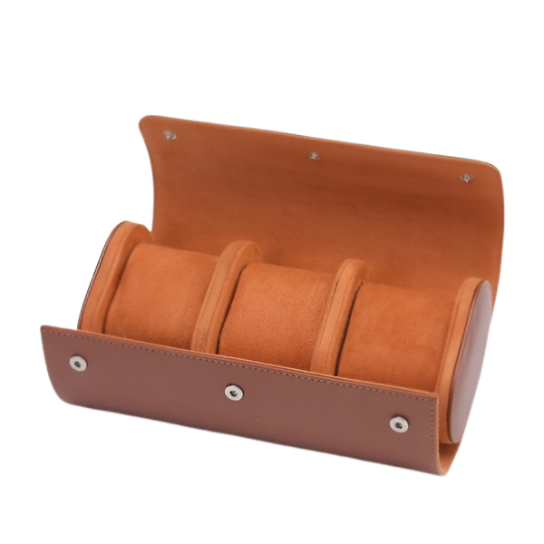Travel Case 3 Watches - front view | The Golden Mods