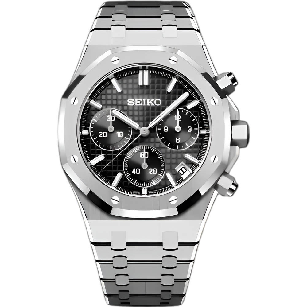 Seikoak | Black Chronograph
