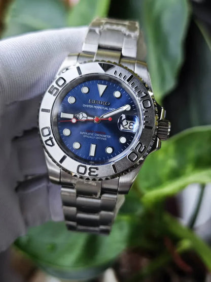 Yachteiko | Silver and Navy Blue