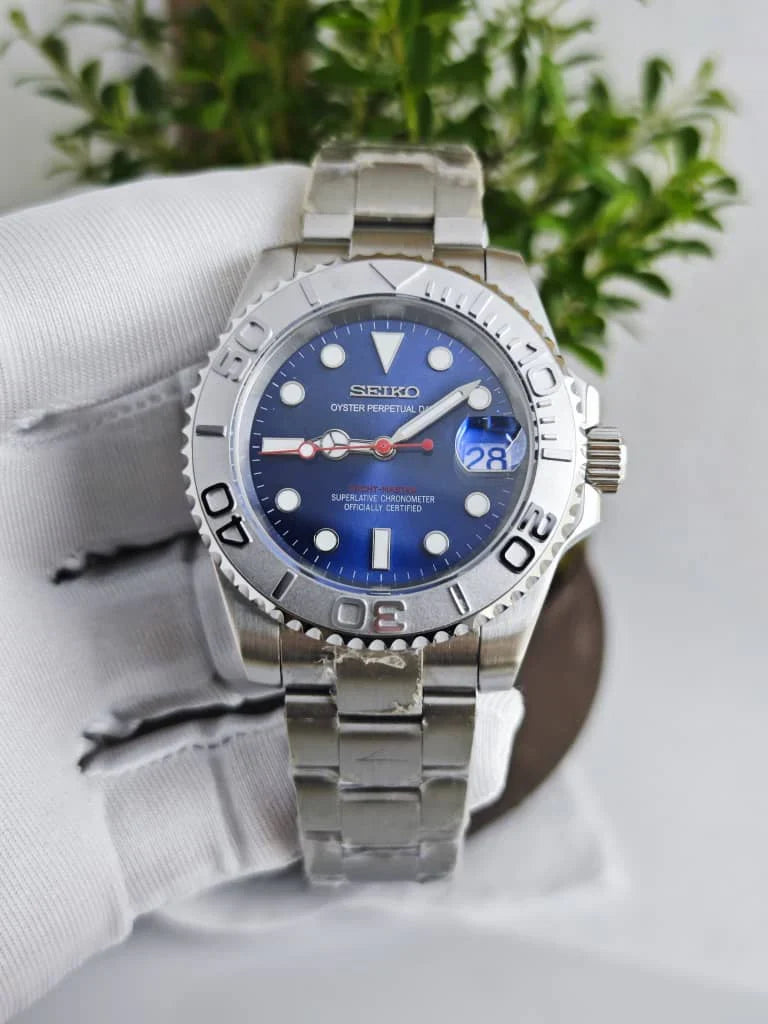 Yachteiko | Silver and Navy Blue