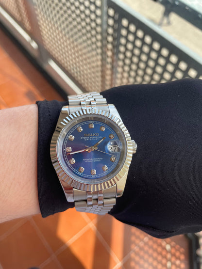 Seikojust | Blue Diamonds Dial