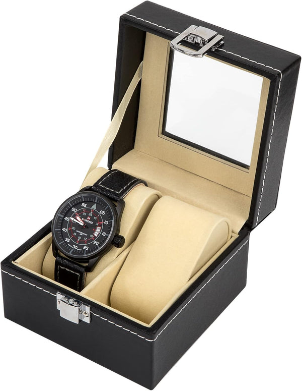 Premium Watch Storage Case - closed view | The Golden Mods