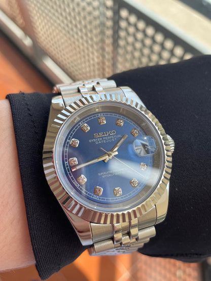 Seikojust | Blue Diamonds Dial