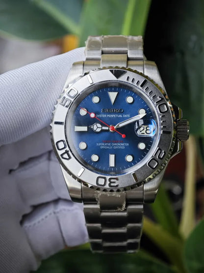 Yachteiko | Silver and Navy Blue