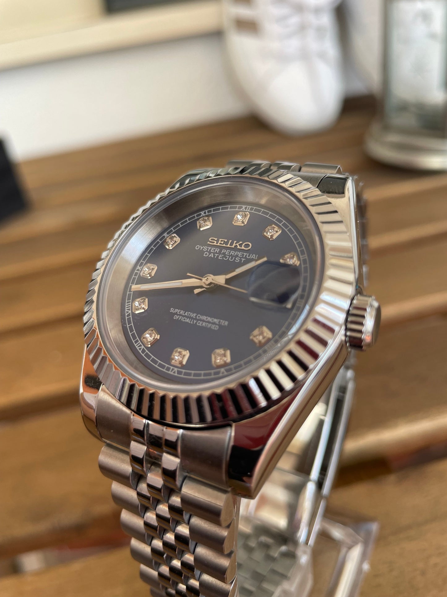 Seikojust | Blue Diamonds Dial