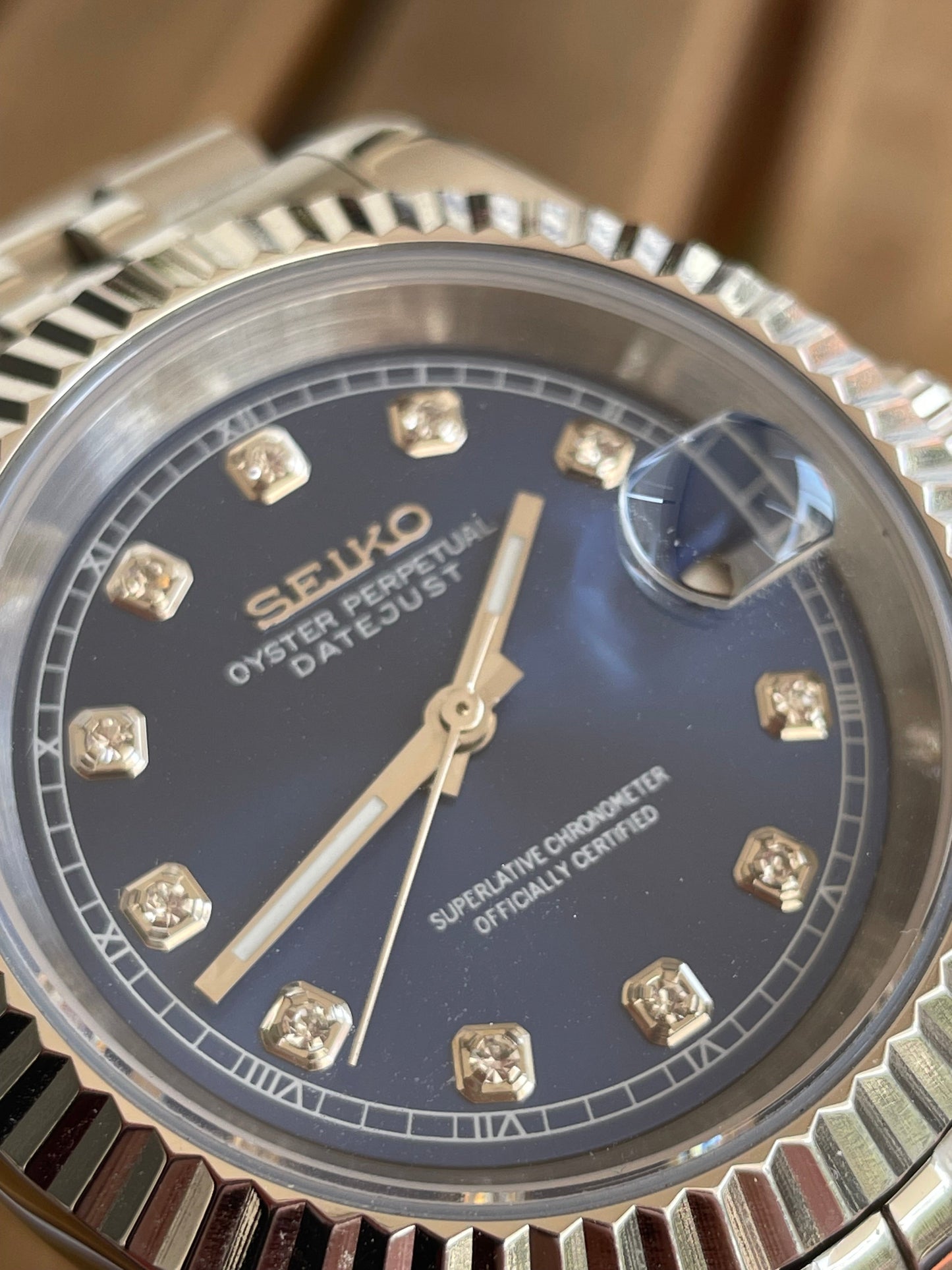 Seikojust | Blue Diamonds Dial