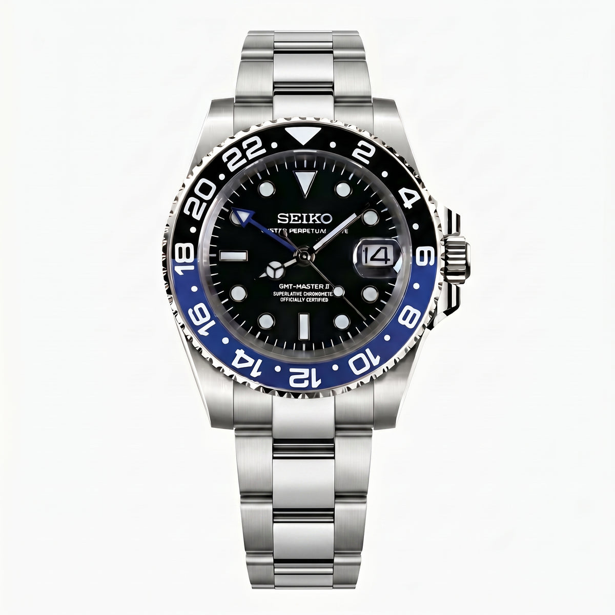 GMTeiko Batman Seiko mod watch wrist shot | The Golden Mods