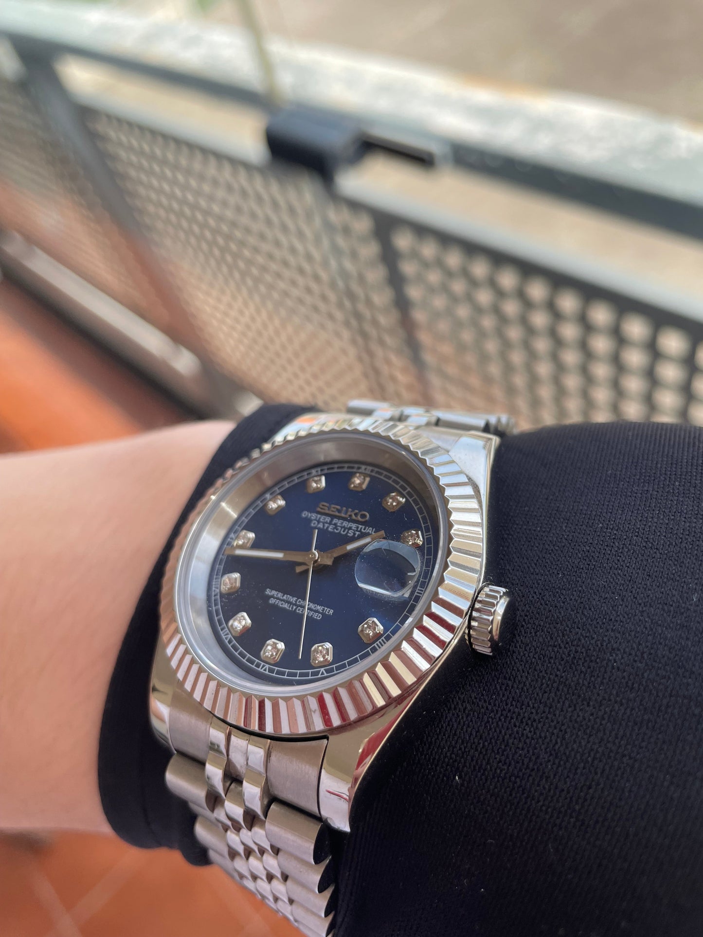 Seikojust | Blue Diamonds Dial