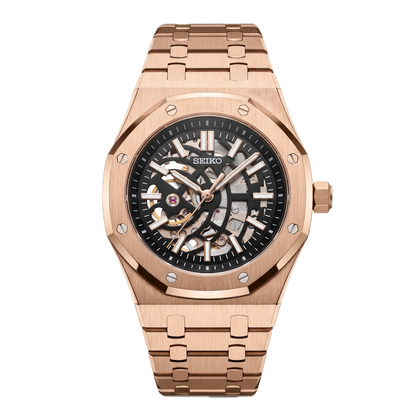 Seikoak | Skeleton Rose Gold