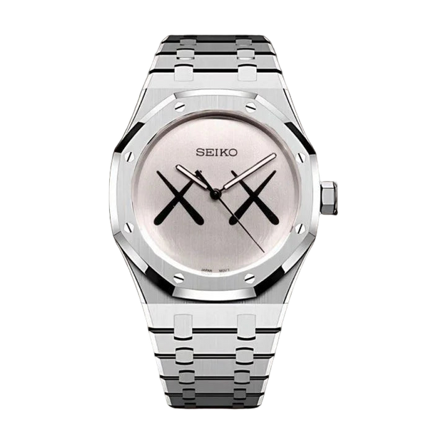 Seikoak KAWS - front dial view | The Golden Mods
