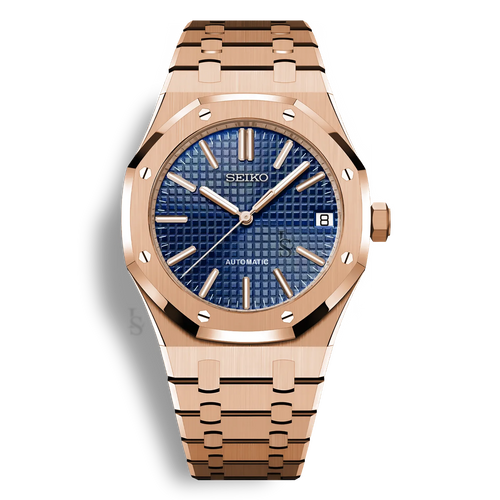 Seiko Royal Oak Blue Rose Gold