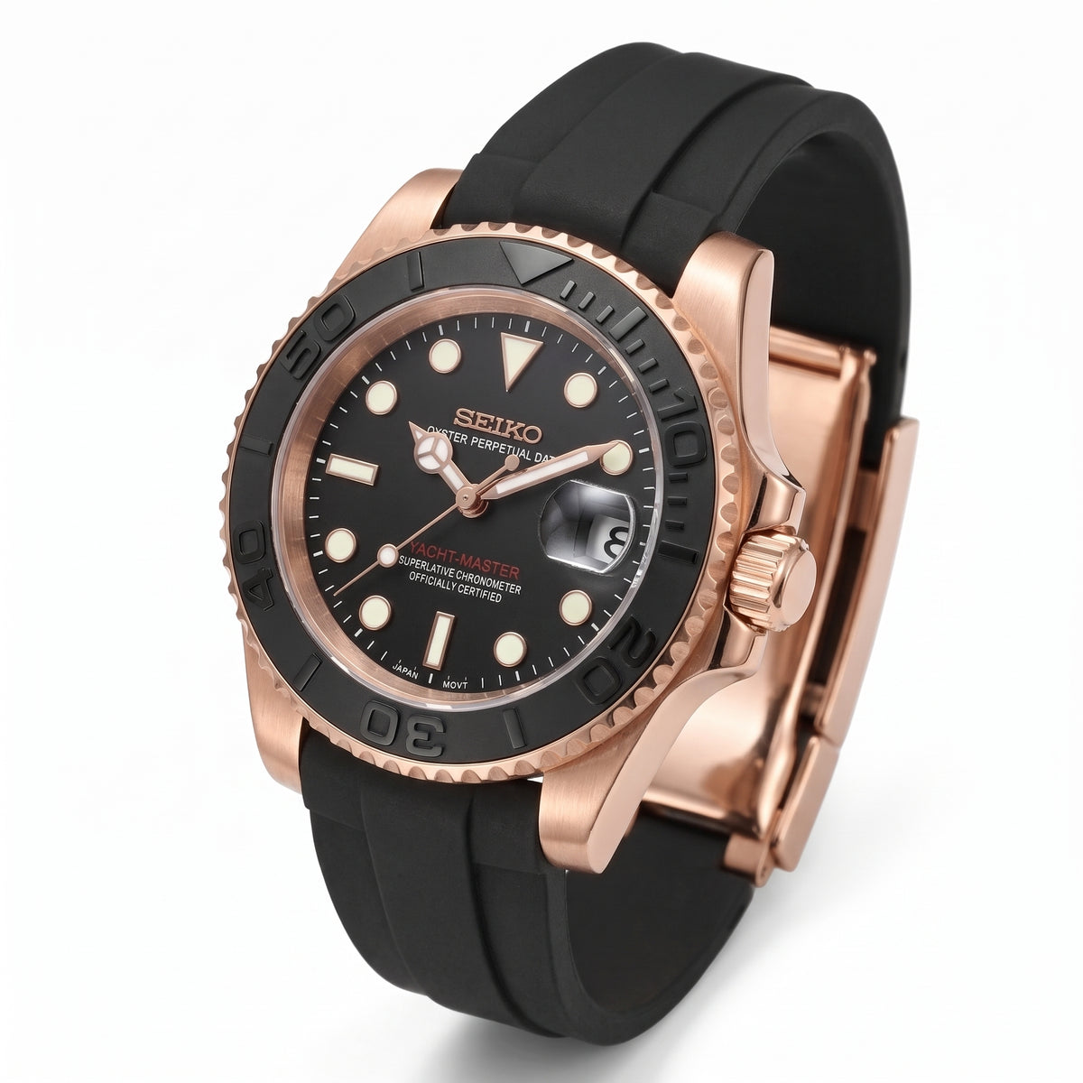 Yachteiko | Black Rose Gold Oysterfex