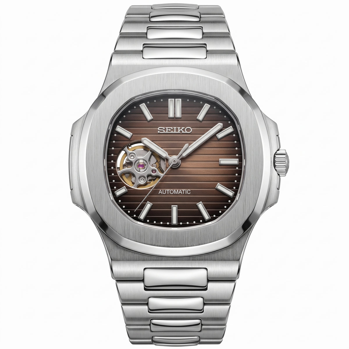 Nautiko | Silver Chocolate Open Heart