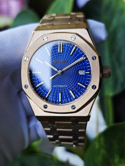 Seikoak | Rose Gold and Navy Blue