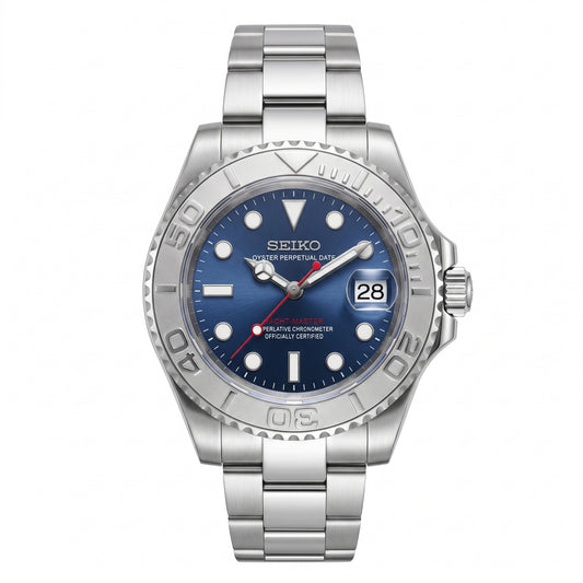 Yachteiko | Silver and Navy Blue