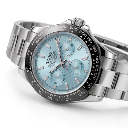 Seitona | Ice Blue Bagette Diamonds