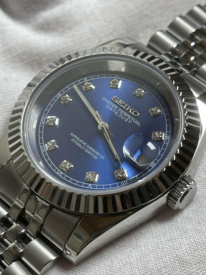 Seikojust | Blue Diamonds Dial