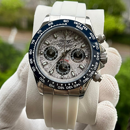 Seitona Meteorite Oysterflex - front dial view | The Golden Mods