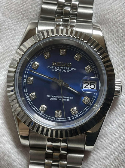 Seikojust | Blue Diamonds Dial