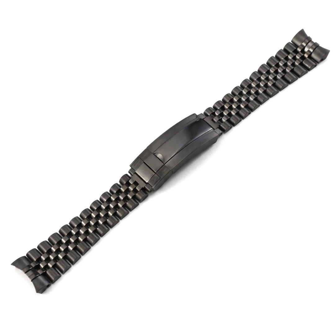Jubilee watch bracelet in matte black PVD | The Golden Mods