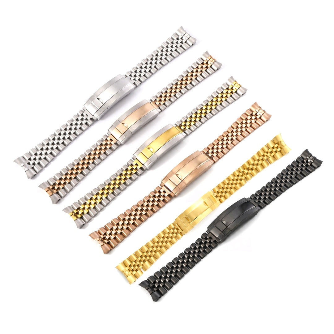 Jubilee watch bracelets, all finishes together | The Golden Mods