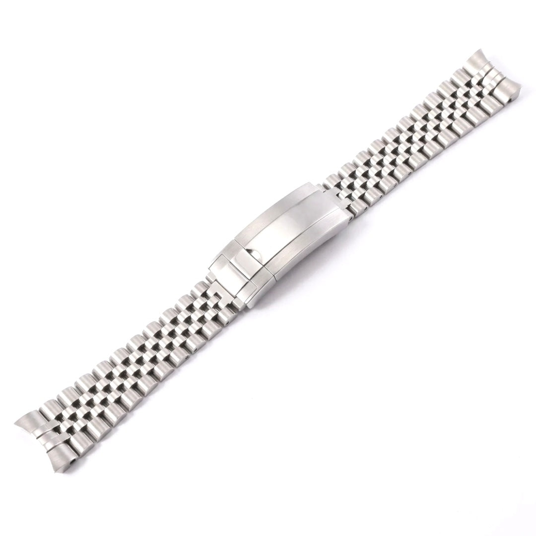 Jubilee watch bracelet in brushed stainless steel | The Golden Mods