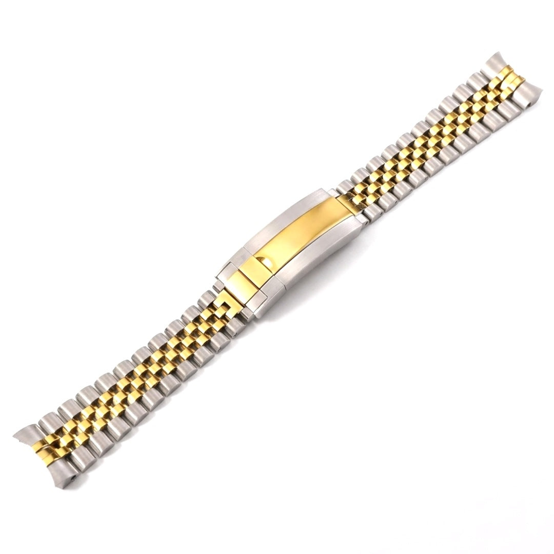 Jubilee watch bracelet in two-tone steel and yellow gold | The Golden Mods