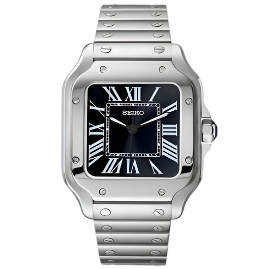 Santeiko Black - front dial view | The Golden Mods