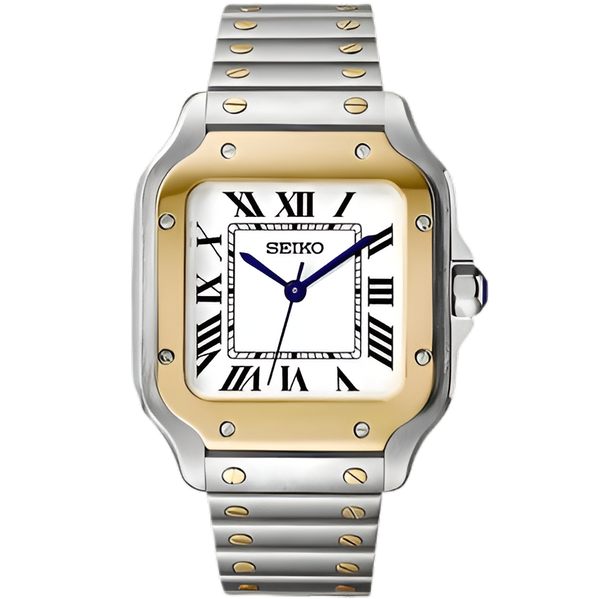 Santeiko White Two Tones - front dial view | The Golden Mods