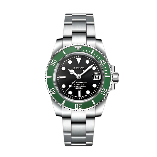 Seikomariner Starbucks - front dial view | The Golden Mods