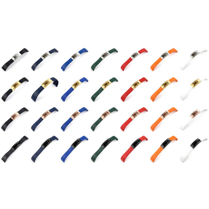 Oysterflex curved-end rubber watch straps in all colours and clasps | The Golden Mods