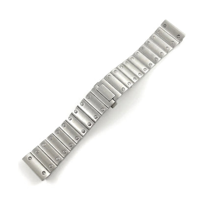 Santeiko Santos-style screw-link watch bracelet in brushed stainless steel | The Golden Mods