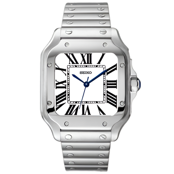 Santeiko White - front dial view | The Golden Mods