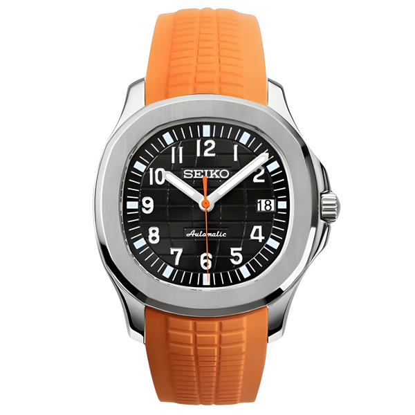 Seikonaut Orange - front dial view | The Golden Mods