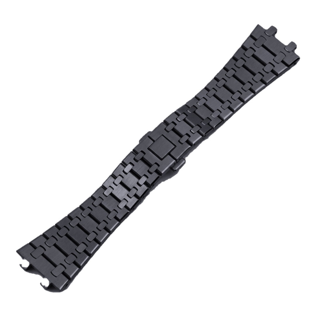 Seikoak Royal Oak-style integrated watch bracelet in matte black PVD | The Golden Mods