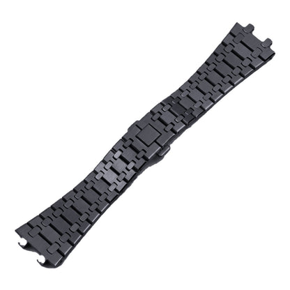 Seikoak Royal Oak-style integrated watch bracelet in matte black PVD | The Golden Mods