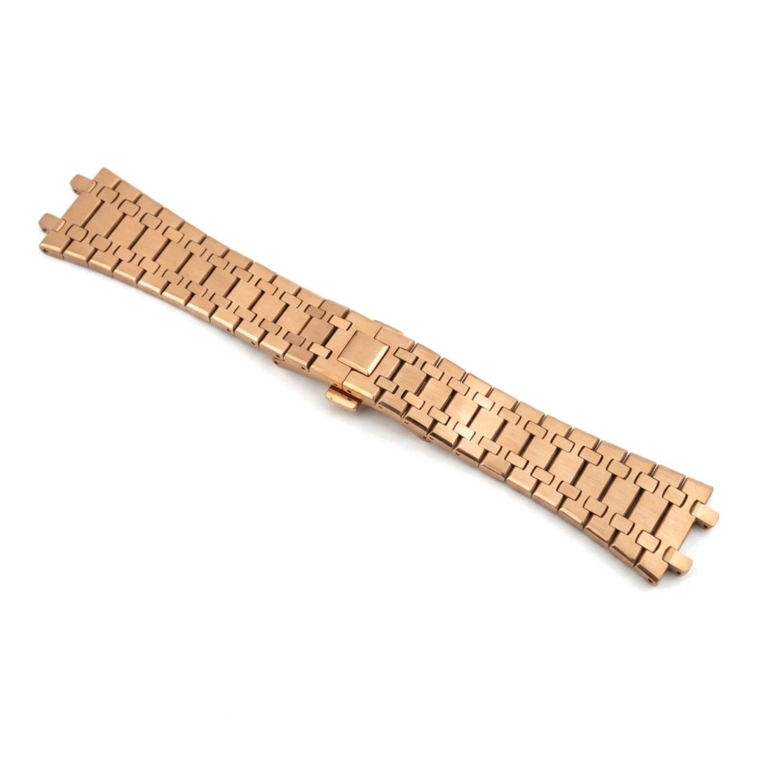 Seikoak Royal Oak-style integrated watch bracelet in rose gold | The Golden Mods