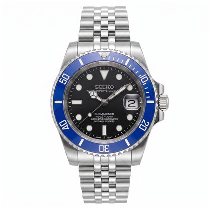 Seikomariner Cookie Monster Seiko mod watch – Jubilee bracelet