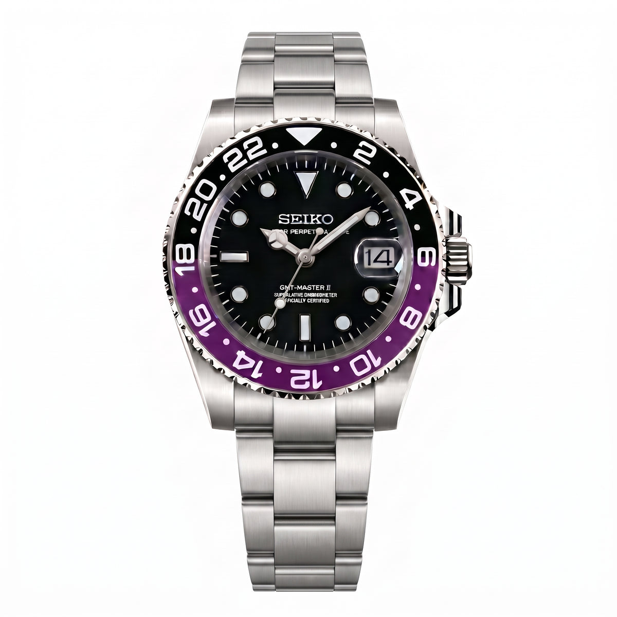 Seikomariner Joker Seiko mod watch – Oyster bracelet